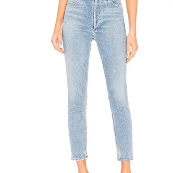 AGOLDE Denim Women's NICO High Rise Slim Fit Jeans Size 23 - Picture 3 of 12